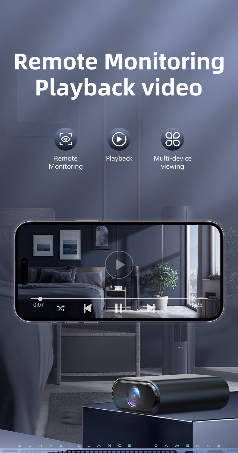X7 smart monitoring camera, compact, clear night vision