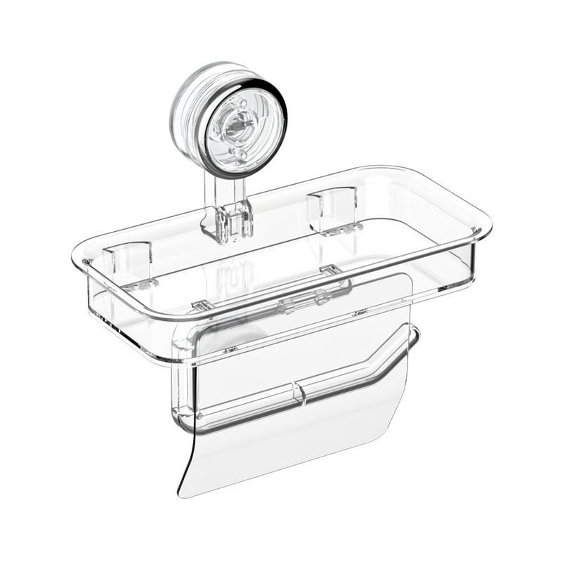 Ventosa para baño soporte de papel enrollado en la pared estante de papel higiénico sin perforación caja de pañuelos impermeable caja de papel higiénico para baño