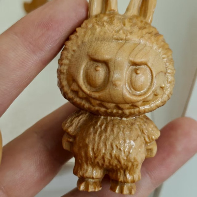 新现货拉布布崖柏天然木摆件马卡龙玩具公仔陈化老料厂家直销批发|undefined