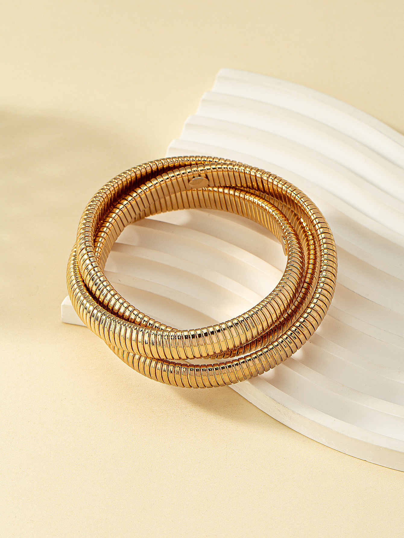 Bangle Classification Exaggerated Solid Color Metal Wholesale Bangle