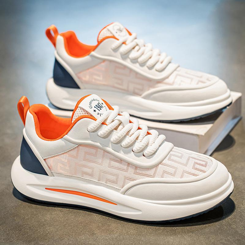 Douyin Daifa zapatos de hombre verano nuevo estilo transpirable malla zapatos casuales zapatos deportivos de moda de todo fósforo zapatos de plataforma para estudiantes