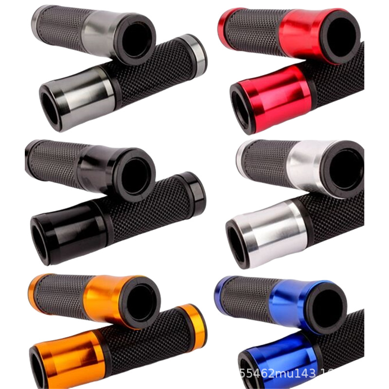 Motorcycle Handlebar Cover Modified Universal Throttle Handle Colorful Handlebar Cover Aluminum Alloy Handlebar Glue Cross-Border Manufacturer Direct Supply