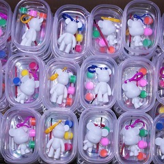 子供落書き手描きエナメル玩具diy流体熊暴力熊顔料セットネット赤露店卸売り