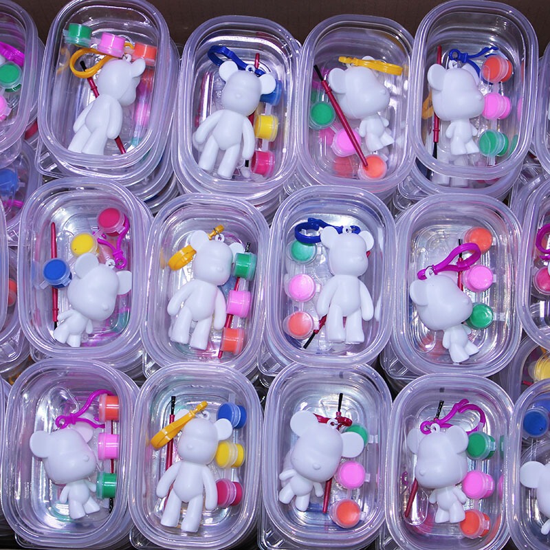 Tiktok Trending Fluid Bear Trendy Toy Blind Box DIY Design Handmade Free Combination High Aesthetic Value