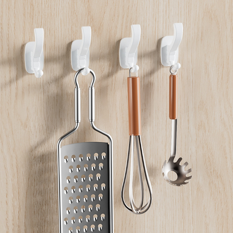 Shamaner White Coat and Hat Hook, No-Nail, No-Drill, Transparent Adhesive Hook, Strong Plastic Sticky Hook, Bathroom Coat and Hat Hook Shamaner White Coat and Hat Hook, No-Nail, No-Drill, Transparent Adhesive Hook, Strong Plastic Sticky Hook, Bathroom Coat and Hat Hook