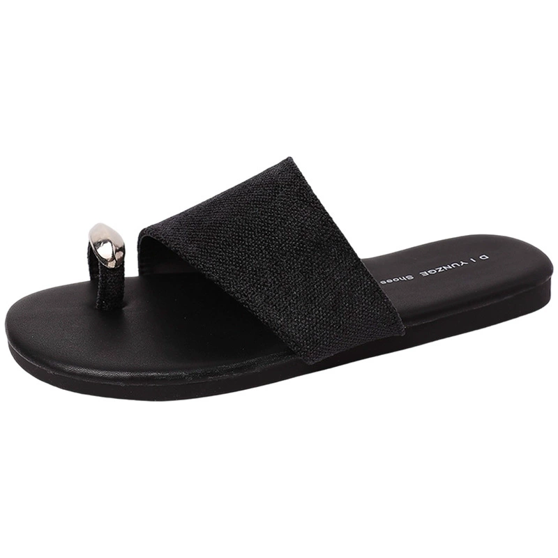 Summer slippers, footwear, fashionable breathable slide for leisure, Korean style