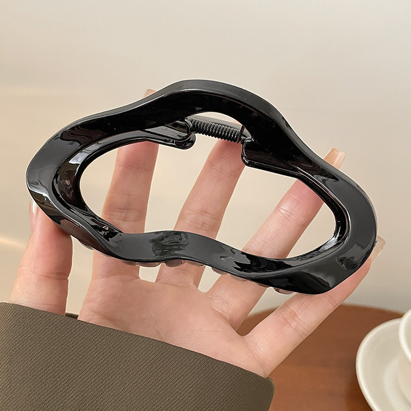 Clip de pelo de gran tamaño esmerilado simple Cabeza trasera updo horquilla de alto grado tiburón clip horquilla tocado al por mayor