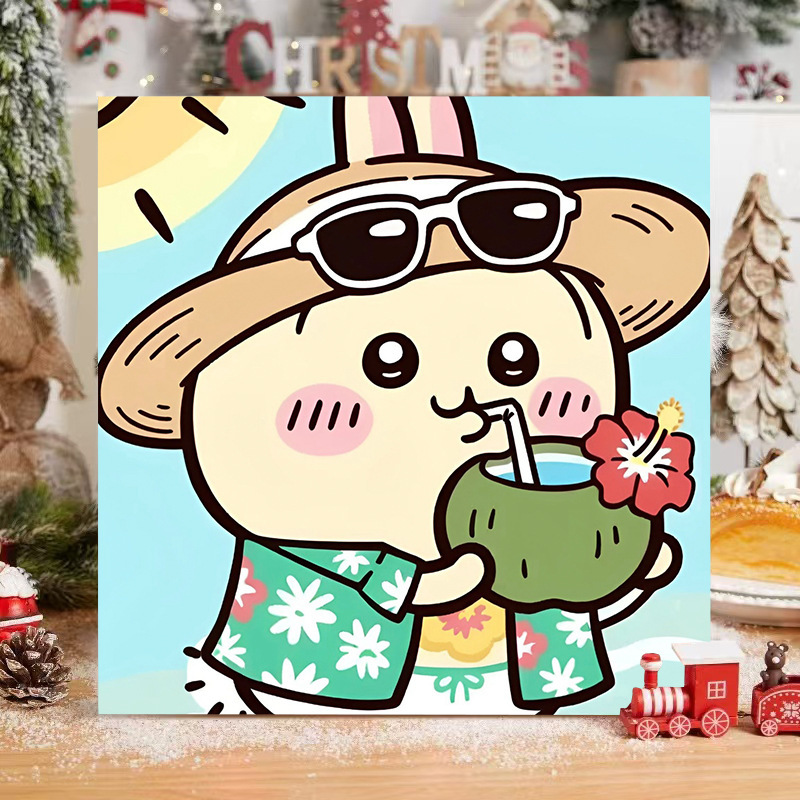 现货批发数字油画diy填色儿童简约手绘涂鸦新中式摆摊丙烯油画|undefined