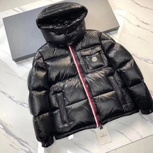 2023冬季新款M家时尚羽绒服男女短款可拆卸连帽白鸭绒面包羽绒服