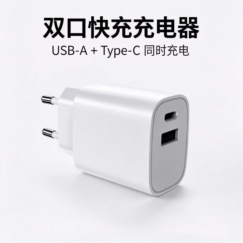 Certified 12W2.4A dual charger 17W mobile phone charging head dual A C charger CE certification