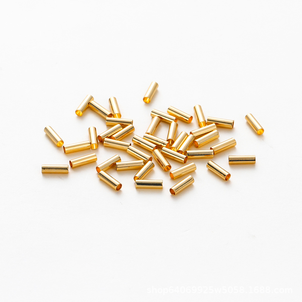 Tubo largo de oro real con preservación del color de 18k