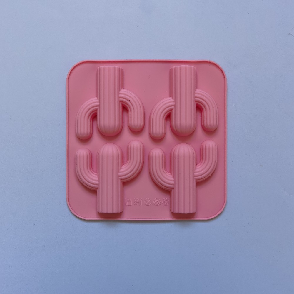 4 cactus 151 chocolate molde de silicona pastel helado pudín molde de postre jabón utensilios