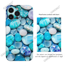 跨境爆款适用苹果17promax菲林手机壳16翡翠鹅卵石15全包精孔硬壳