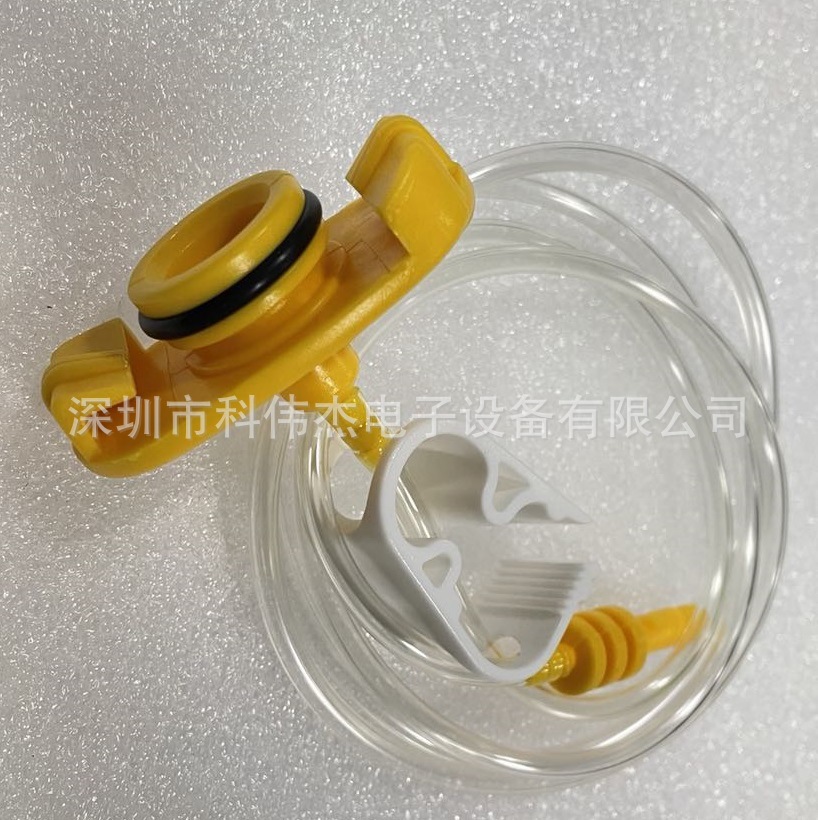 美式4MM气管点胶针筒转接头55/30/10/5/3CC 适配器带防漏滴夹批发