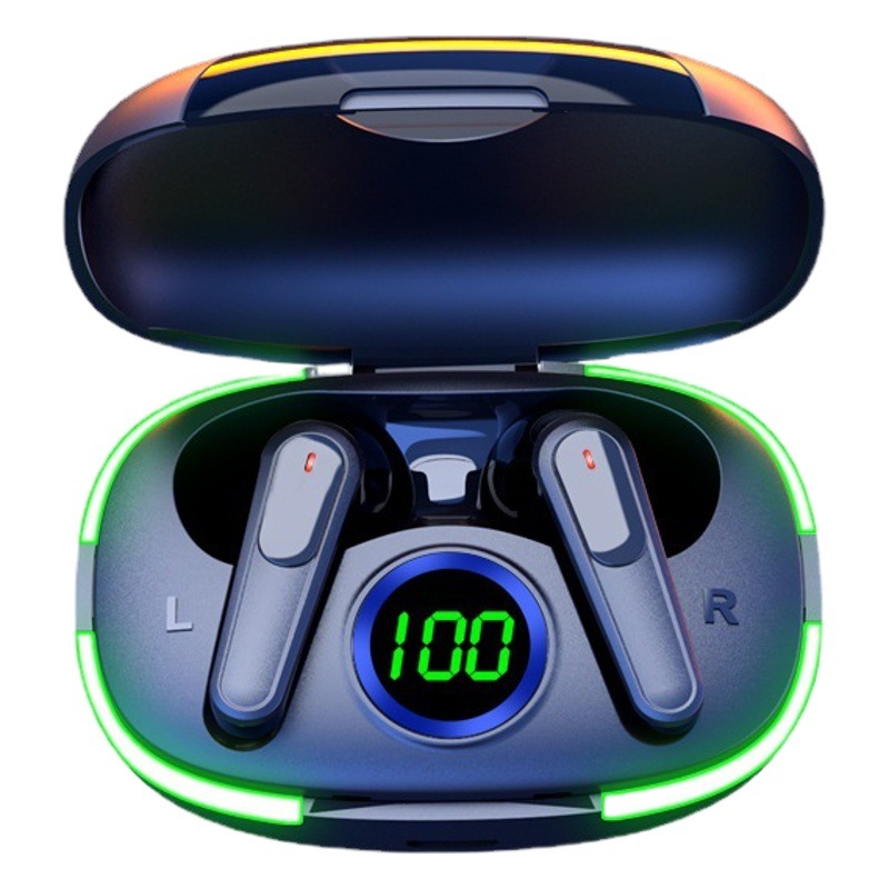 Audífonos Bluetooth de la nueva serie PRO transfronterizos, PRO60 PRO80, carga inalámbrica, pantalla digital, estuche transparente