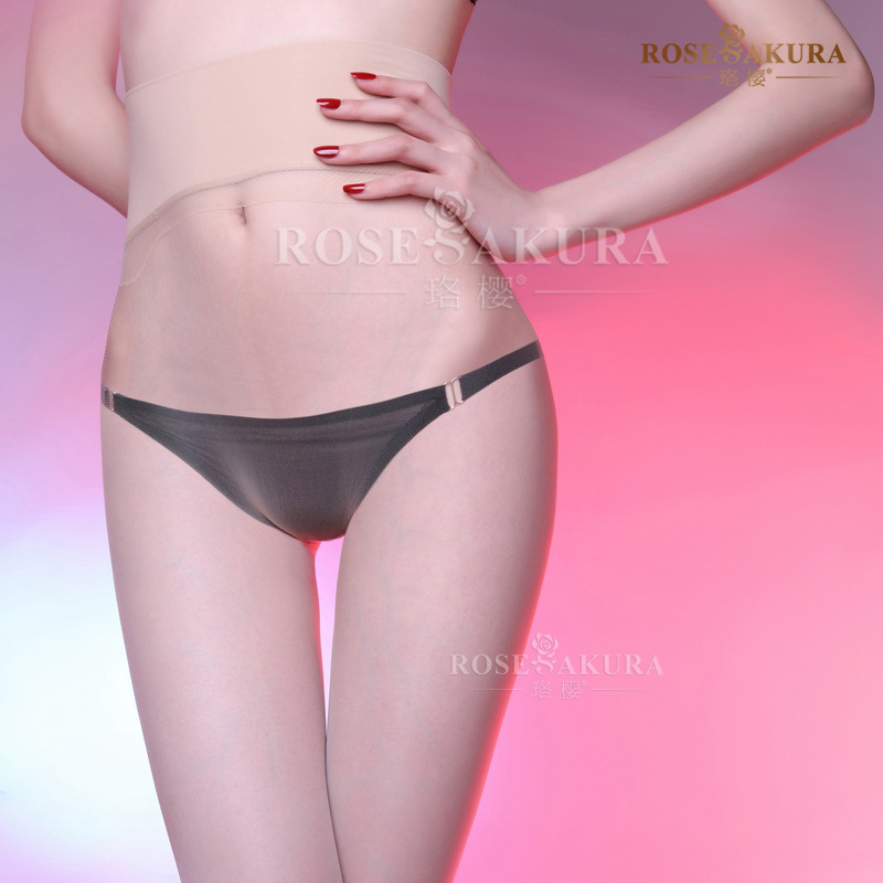 Luoying 8333 Deep Crotch Seamless Silk Stockings Tip Transparent Seamless Ultra-thin Sexy Pants Non-reflective