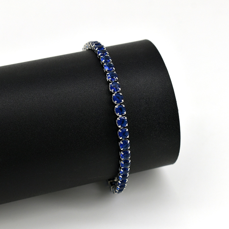 10g Weight Zircon Inlay Material Tennis Bracelet Classification Copper Chain Material Tennis Chain Chain Type 1 Piece Quantity Daily Occasion Copper Material Geometric Pattern All Seasons Season Unisex Gender Inlay Design Hip-Hop, Shiny Style Wholesale Jewelry Hip-Hop Shiny Geometric Copper Zircon Inlay Tennis Bracelet Tennis Chain 18