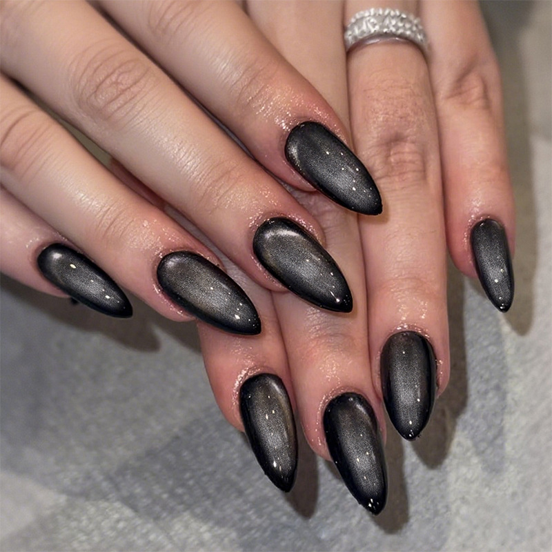 Cross-Border Gray Cat Eye Starry Sky Wearable Nails Simple Ins Style Fake Nail Patches Nails Starry Sky Manicure Cross-Border Gray Cat Eye Starry Sky Wearable Nails Simple Ins Style Fake Nail Patches Nails Starry Sky Manicure