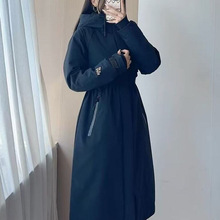 2025年新款鹅绒服女风壳4.0时尚长款中长款冲锋衣风衣羽绒服外套