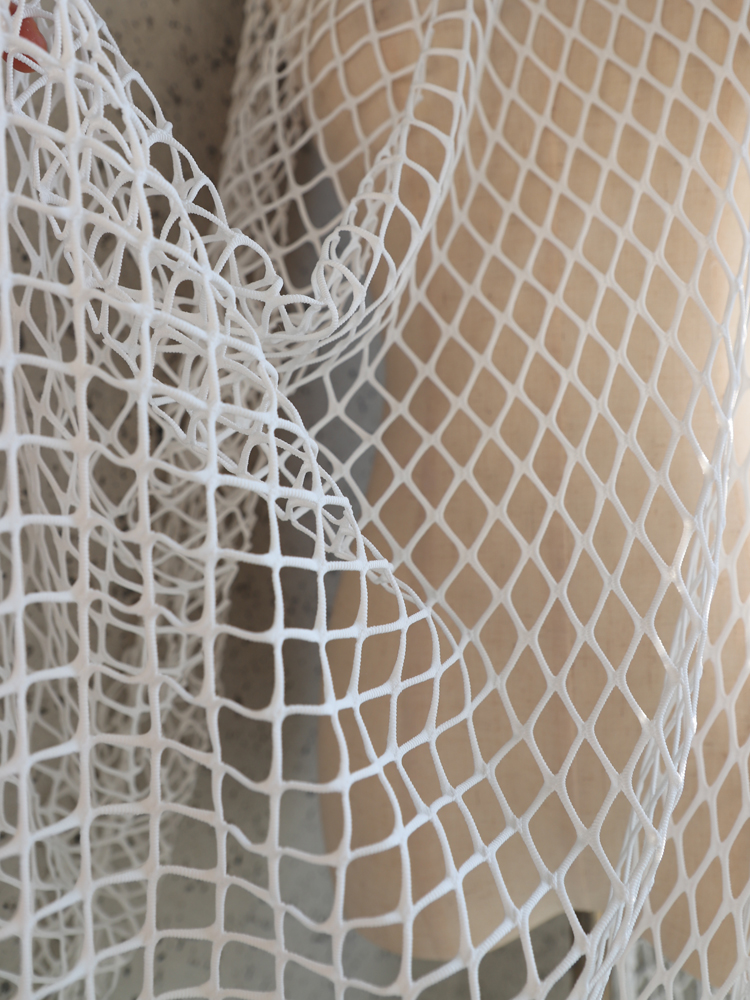 2CM菱形格子网眼网纱布料 大渔网布镂空透明弹力柔软服装面料