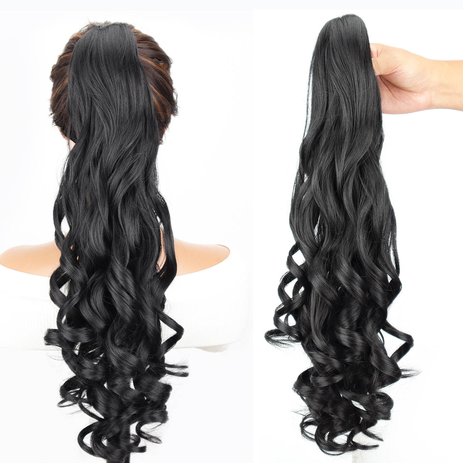 Transfronterizos para el comercio exterior de Europa y los Estados Unidos, nuevo clip de agarre invisible para el cabello de cola de caballo.