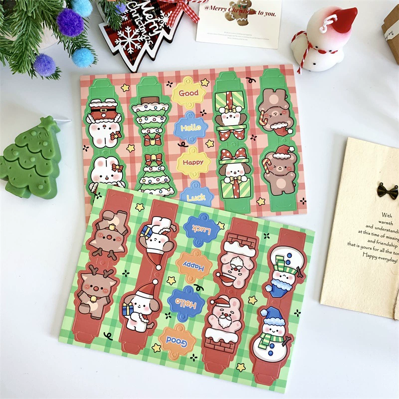 Christmas cartoon sophisticated postcard for students