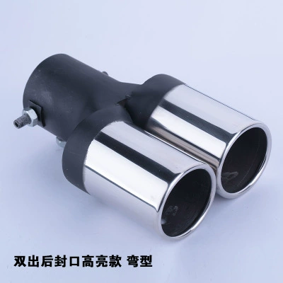 Car muffler | Wholesale - one-out-of-two-black-and-silver-straight-style