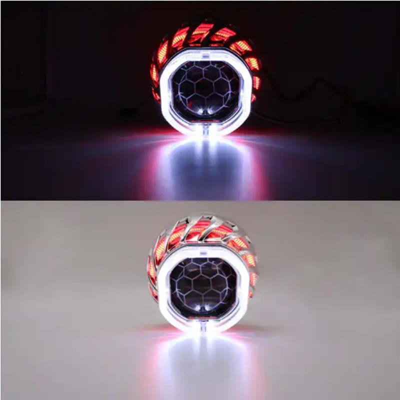 Nueva guía de luz cuadrada 2.5 rueda de aire caliente HID lente de doble luz conjunto general