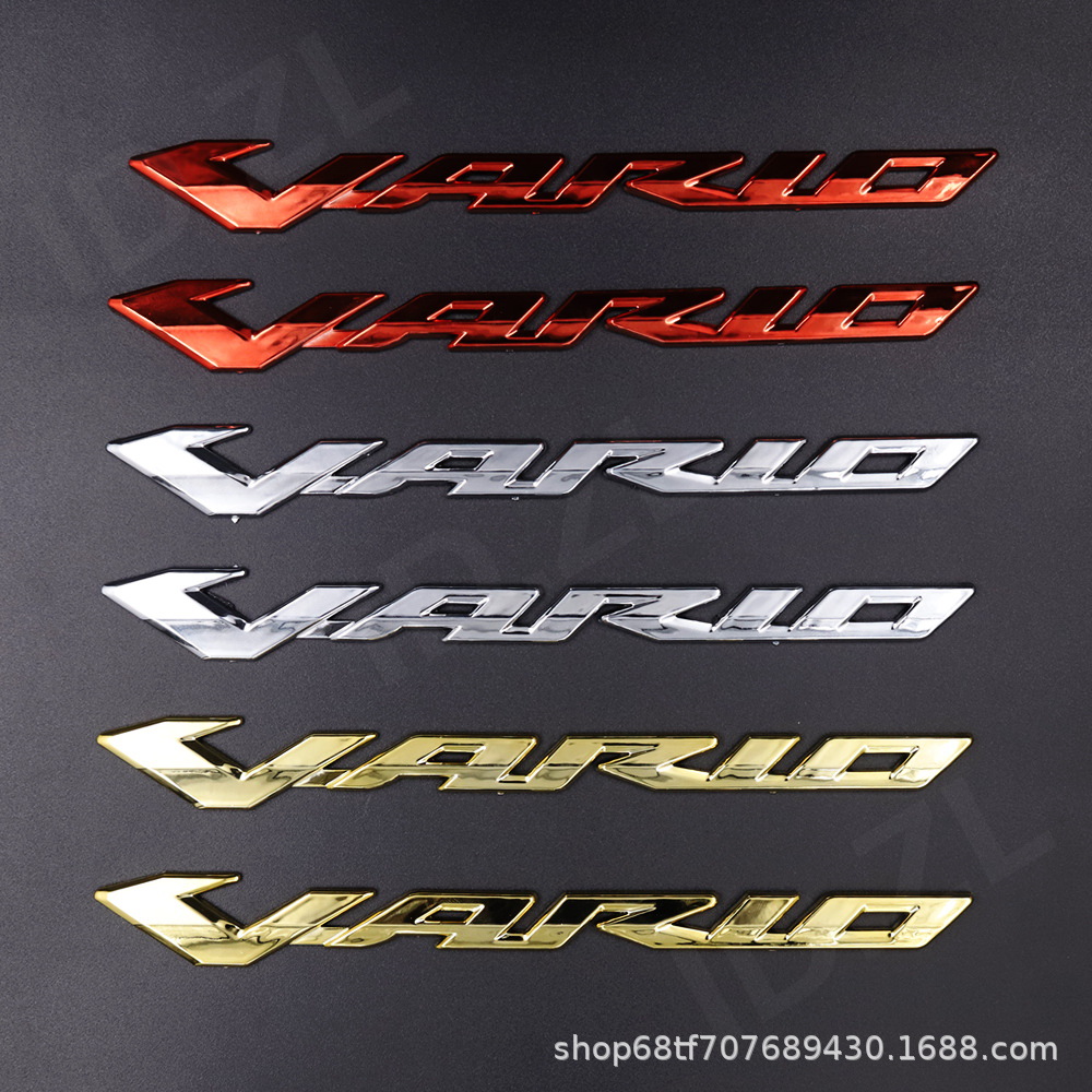 Ventas calientes del sudeste asiático scooter motocicleta VARIO etiqueta de automóvil 3D etiqueta de automóvil de plástico ABS personalidad modificación