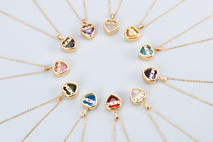 Stainless Steel Titanium Steel 18K Gold Plated Fashion Plating Heart Necklace display picture 2