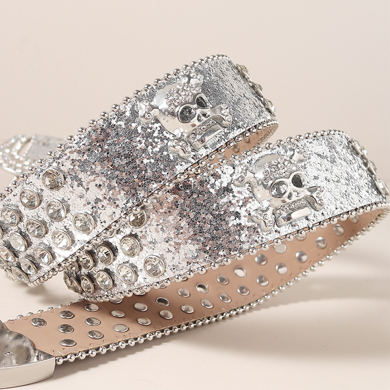 mit Pailletten-Strasssteinen, Herren-Rock-Nachtclub-Persönlichkeitsgürtel, breiter Modetrend-Punk-Internet-Promi-Gürtel für Männer_voghion.com