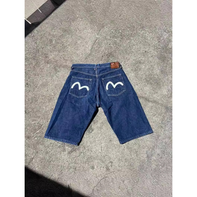 Streetwear Shorts Y2K Pants Harajuku Hip Hop Print Loose Denim Shorts Summer New Gothic Men's Shorts