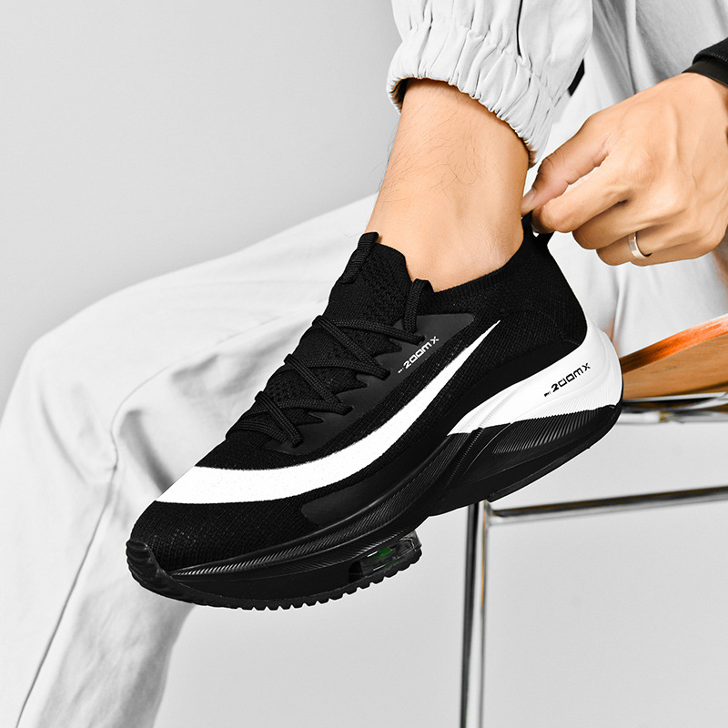 Bolt's Same Forefoot Air Cushion Running Shoes for Men and Women, Fly-Knit Sports Shoes for Couples, Lightweight Cushioning Trendy Shoes in Stock
