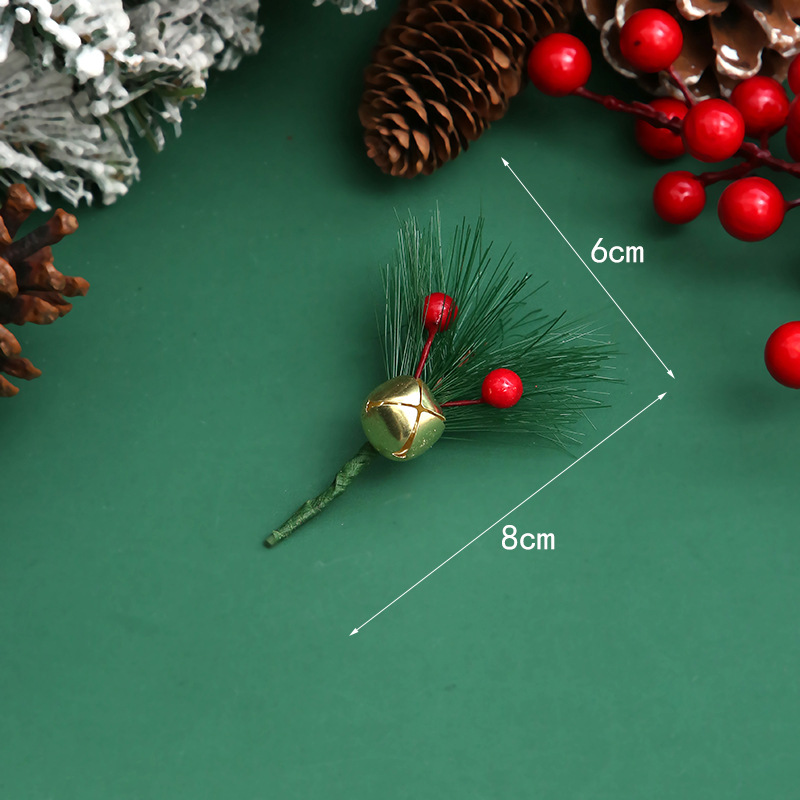 Pino aguja mini árbol de Navidad accesorios PVC color mariposa Navidad decoraciones Navidad pino cono aguja de pino DIY decoración