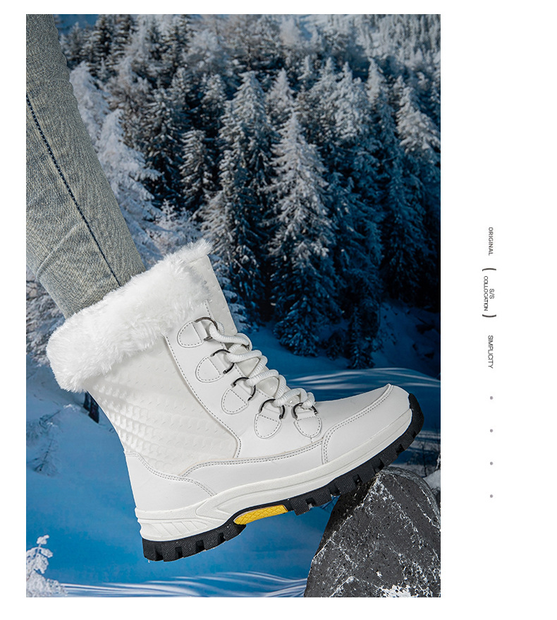 New Boots, Thickened Cotton Shoes, Women's Autumn And Winter New Style, Women's Snow Boots, Warm And Plush_vogvips.com