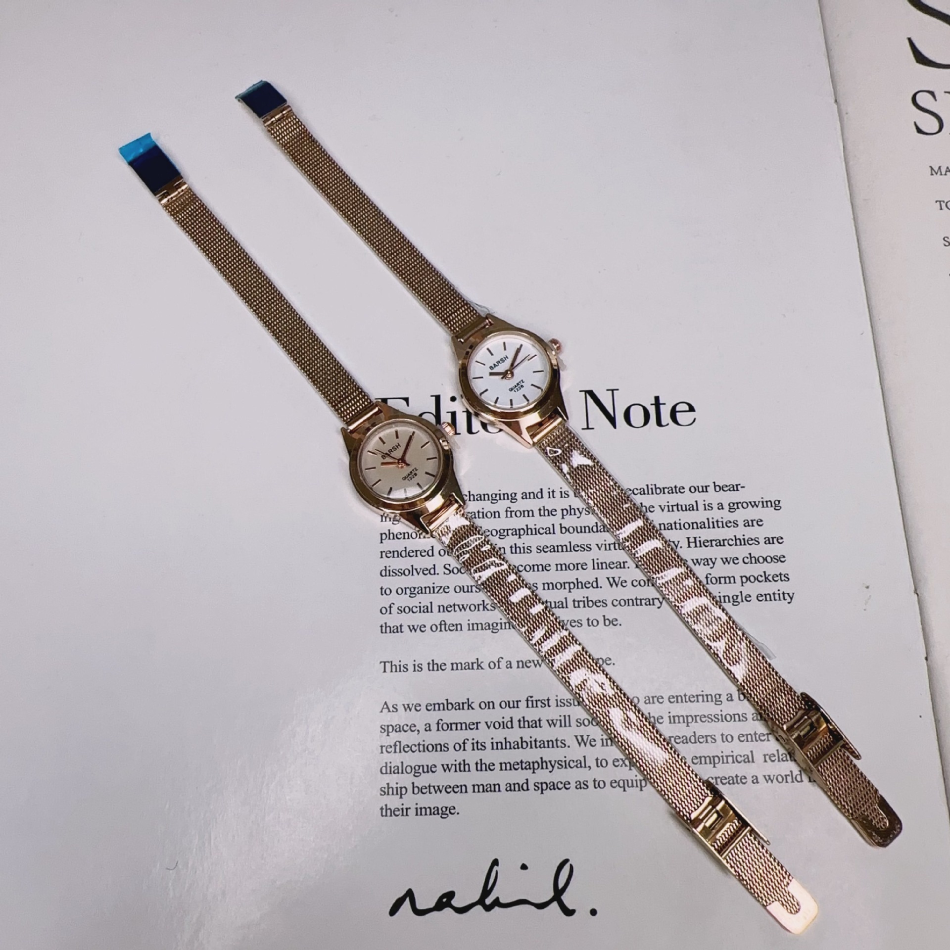 Watch Classification Casual Solid Color Double Side Snaps Quartz Watch Women's Watches
