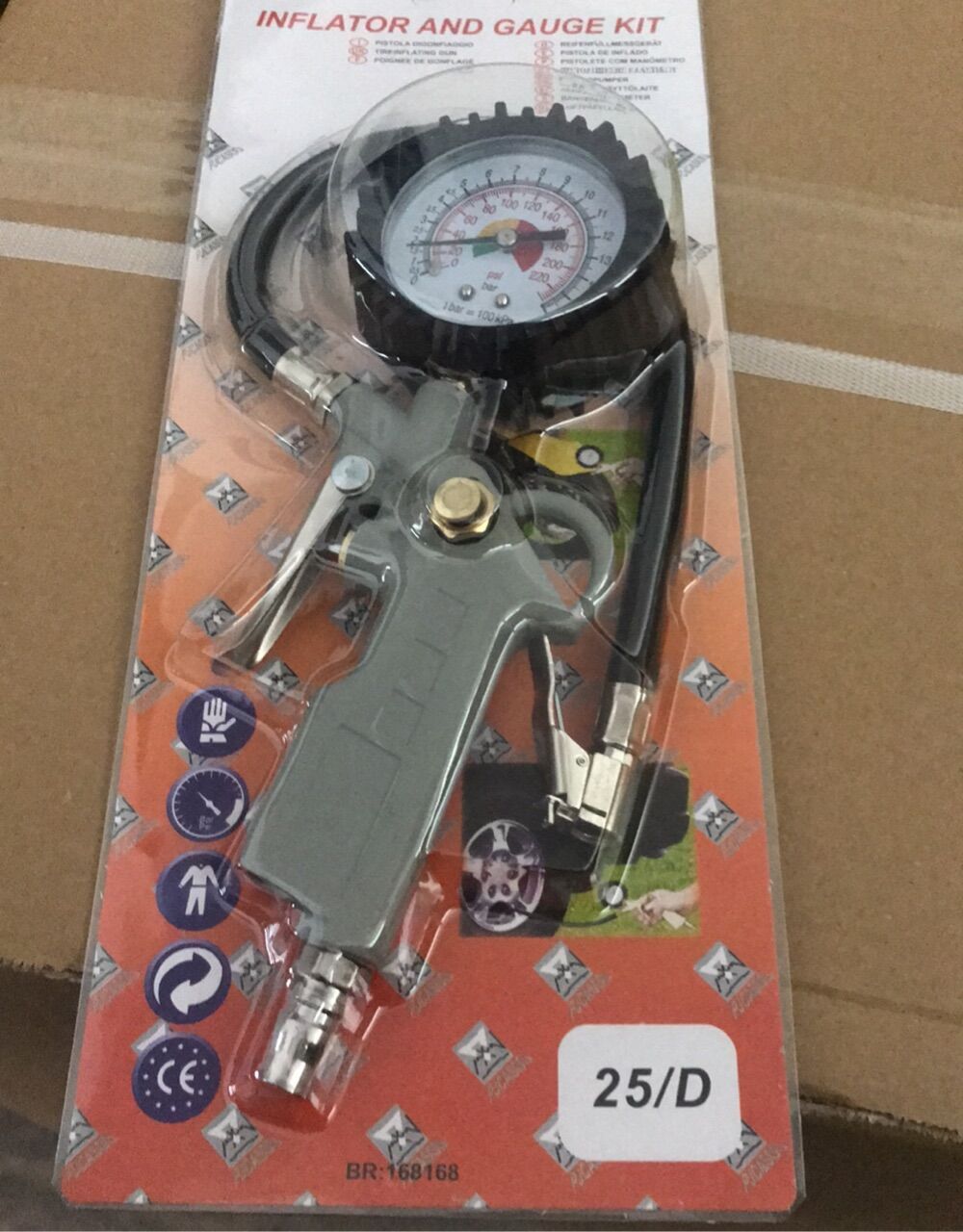 TCP-287(37) Mechanical Tire Pressure Gun (nylon reinforced material body, high-quality mechanism)