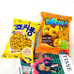 Korean imported snack Clarian Crown barley kernels 74g children's puffed snack popcorn snack food