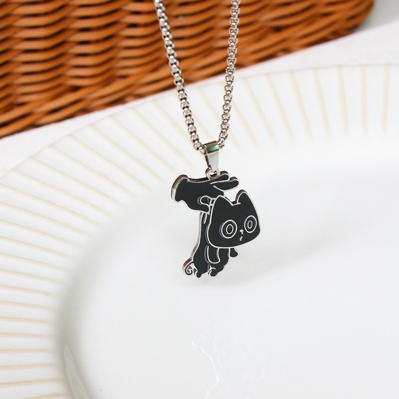 Cat in a Box Necklace - Hold the Kitten