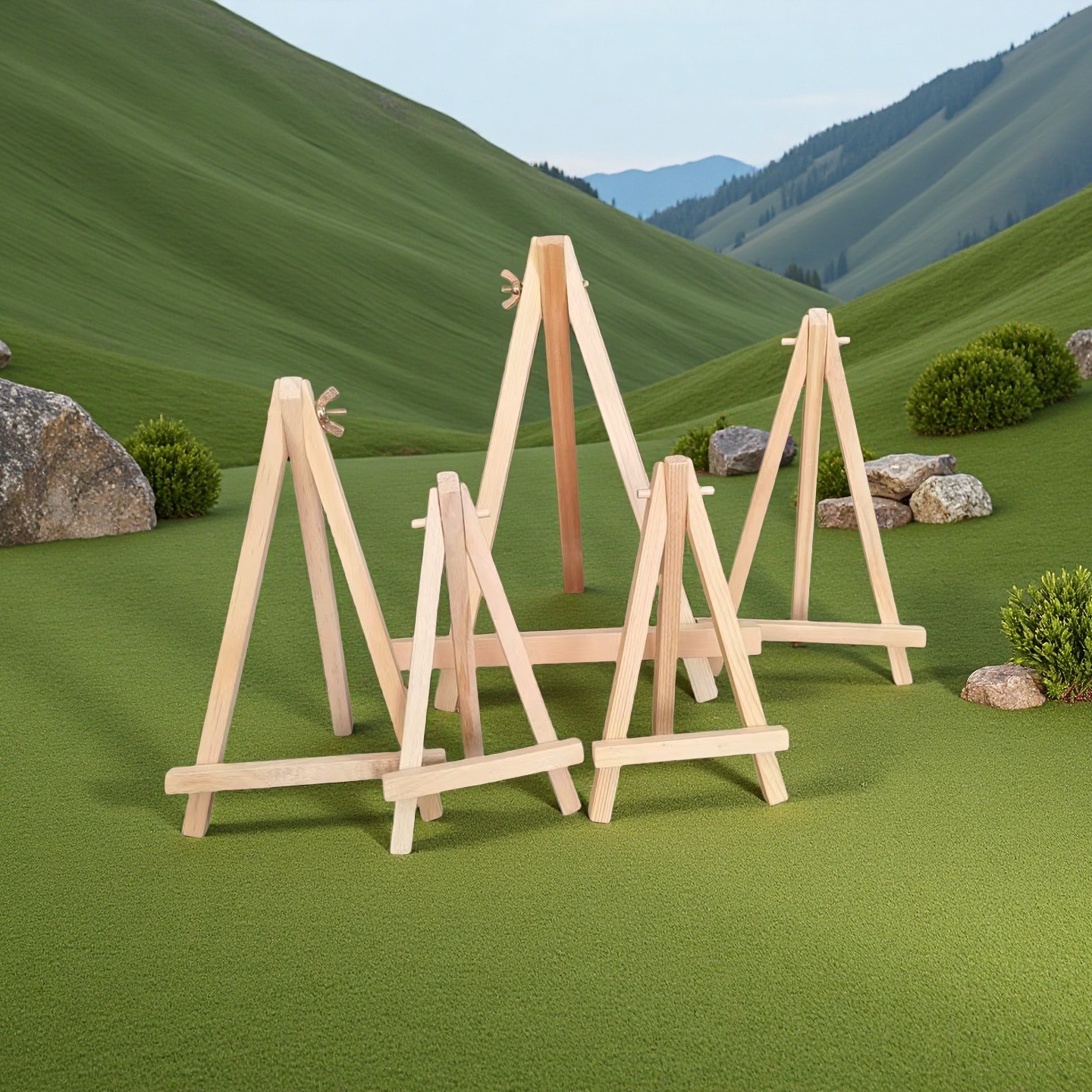 Mini Desktop Easel Wooden Foldableing Oil Painting Board Table Bracket Sketch Tripod Kidsren's Small Easel