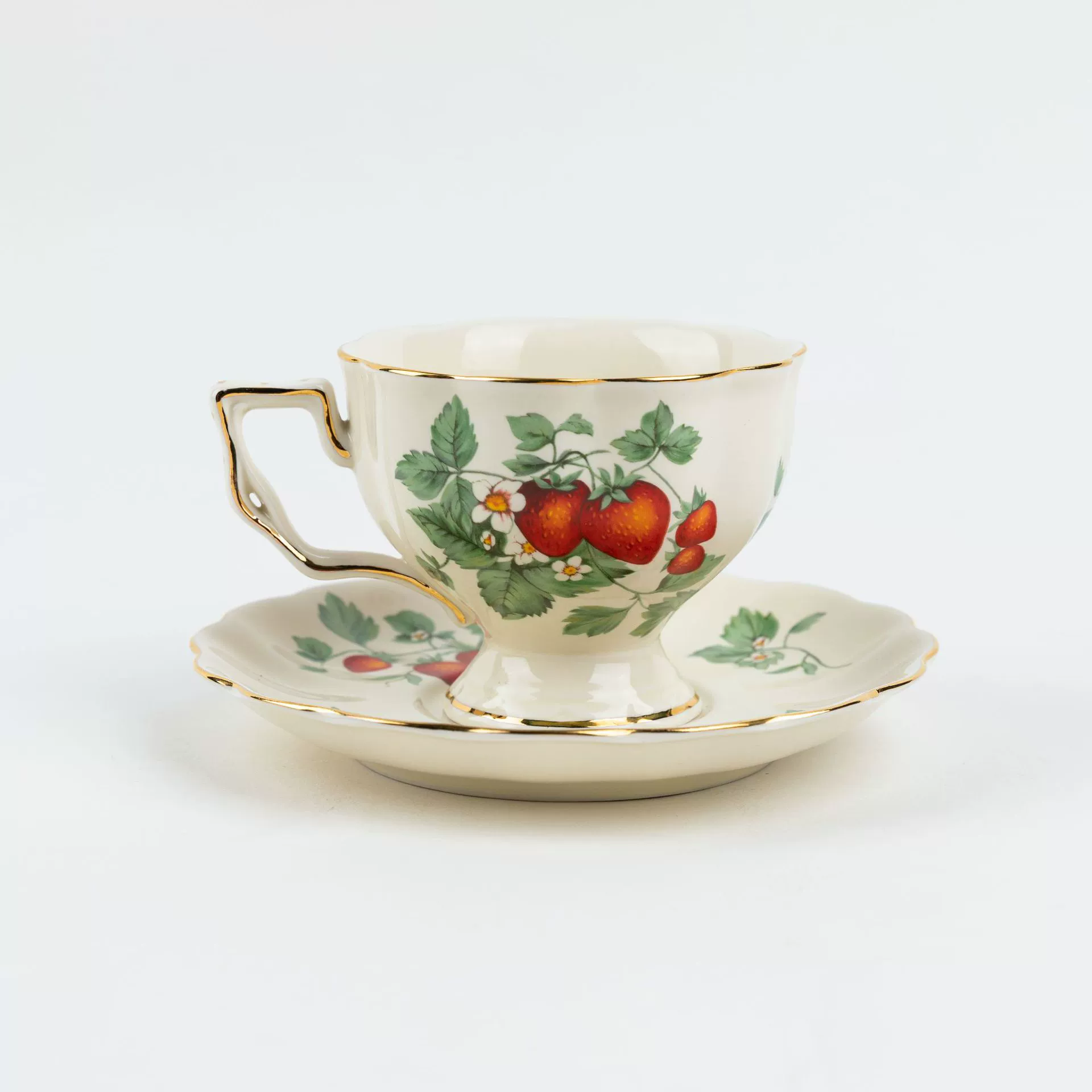 Retro Ceramic Tableware Set, Floral Dinner Plates & Bowls, Multi-Size Home Dining Kit