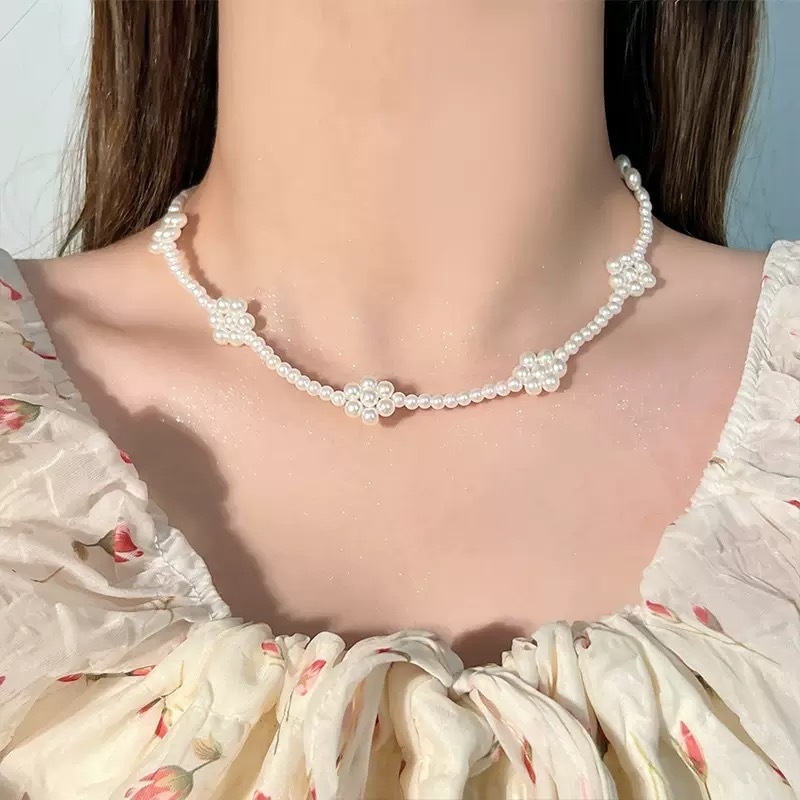 S925 シルバー韓国語バージョンシンプルなコールドスタイルネックレス女性のニッチ絶妙なペンダントビーズデイリーファッション多用途鎖骨チェーン|undefined