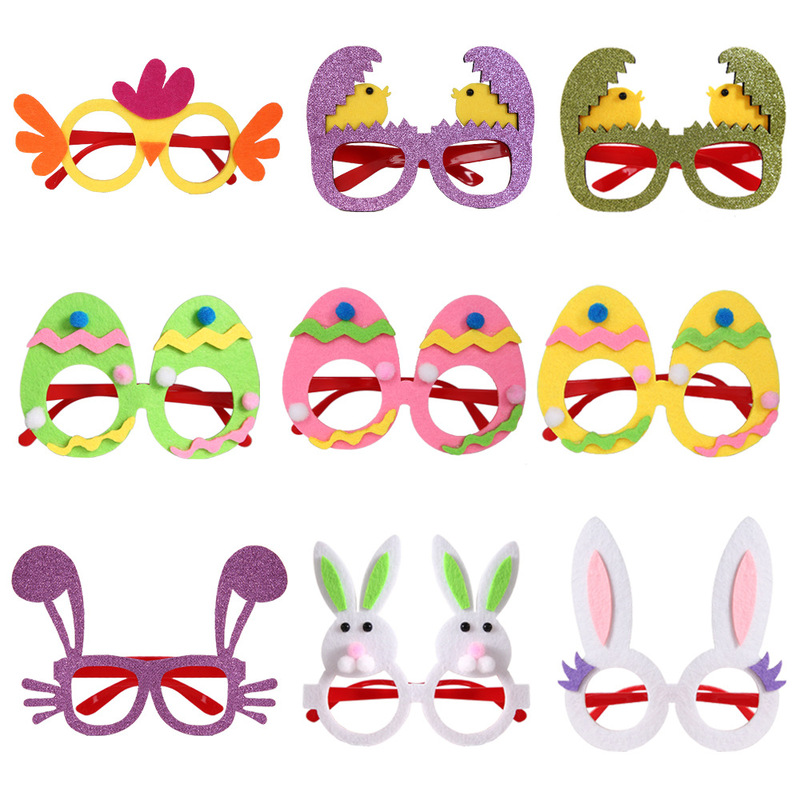 2026 Amazon New Easter Egg Bunny Chick Glasses Prom Party Decoration Funny Glasses Frame