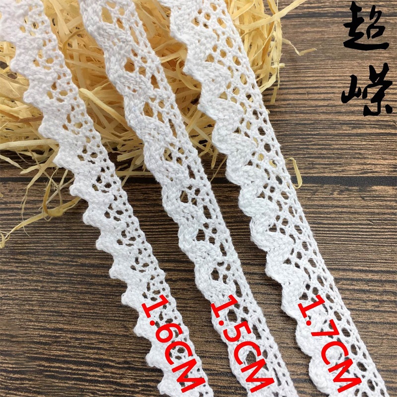 厂家直供机织棉线蕾丝花边 服装家纺窗帘辅料花边 服装棉线花边