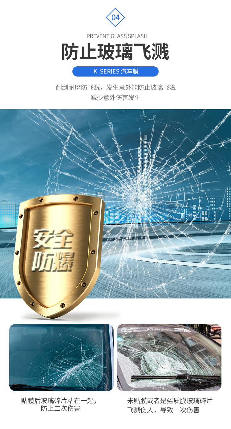 Factory Direct Purchase 4Mil Nano Ceramic Film Strong Explosion-Proof High Heat Insulation High Definition Solar Film Car Film Window Film