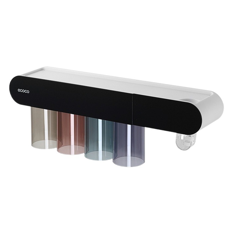 Estante de cepillo de dientes montado en la pared enjuague bucal doméstico Copa Tooth Cup rack eléctrico ponche-libre Diente Copa traje rack