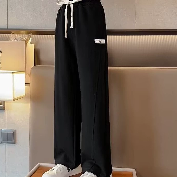 Брюки для девочек осень-зима 2024 новый средний мальчик осенние банановые брюки для девочек