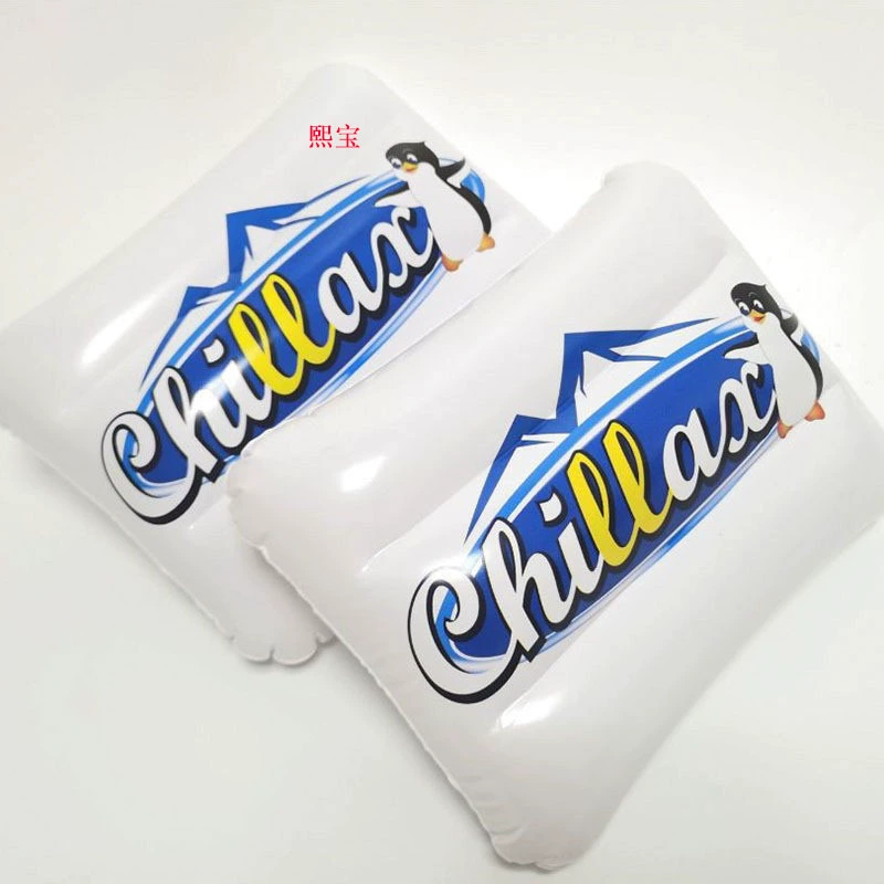 Производитель предлагает индивидуальные портативные подушки для сна из ПВХ, утолщенные надувные рекламные подушки "Три сокровища".