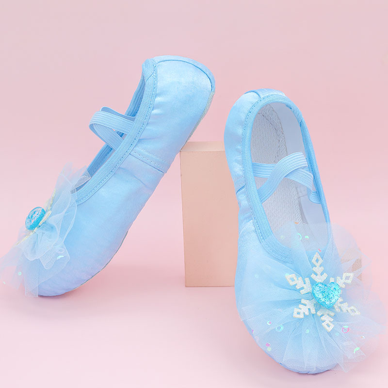 Zapatos de baile para niños, entrenamiento de suela blanda para niñas, baile, ballet, garras de gato, cuerpo nacional chino, niños pequeños, niñas