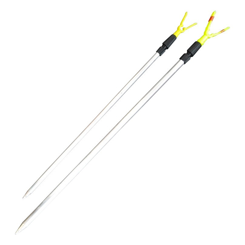 Simple Ground Insert Bracket Y-Shaped Telescopic Fishing Turret Bracket Sea Rod Hand Rod Sea Rod Rack Aluminum Alloy Stainless Steel